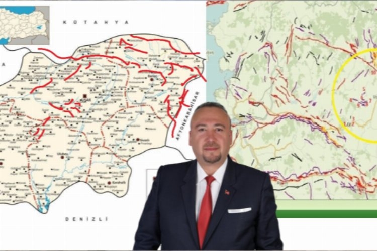 CHP Uşak Milletvekili Yalım,Uşak fay hatlarını dile getirdi. 1 CHP Uşak Milletvekili Yalım,Uşak fay hatlarını dile getirdi.