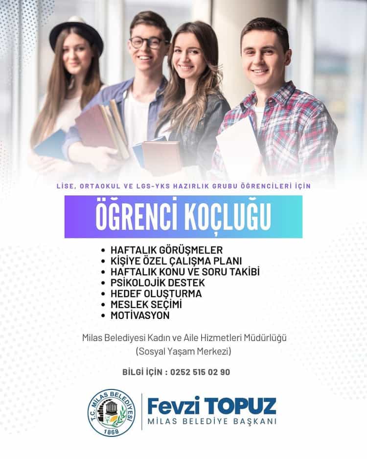 Milas’ta Öğrencilere Ücretsiz Koçluk İmkanı