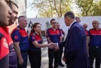 Başkan Tugay’dan İtfaiyecilere Ziyaret