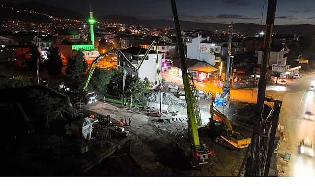 basiskele kavsak projesinde isiklar hic sonmuyor