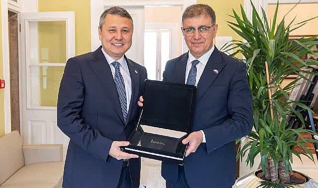 baskan tugay kazakistan heyetini agirladi