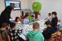 cocuklara ozel ara tatil etkinlik atolyesine 30 cocuk katildi