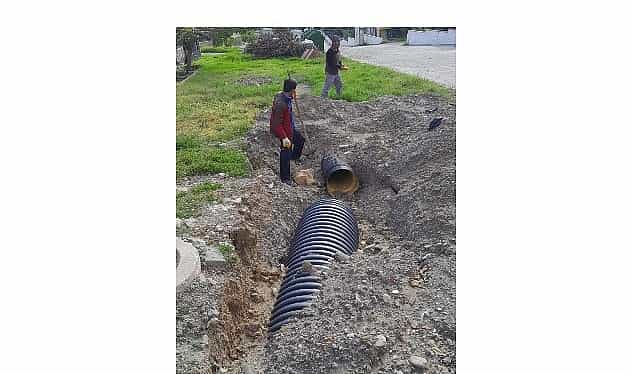 edremitte yagislara karsi onlem narlida yagmur suyu hatti calismalari