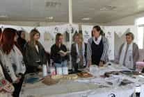 eude ataturk temali tahta kalip baski sanati atolye calismasi yapildi