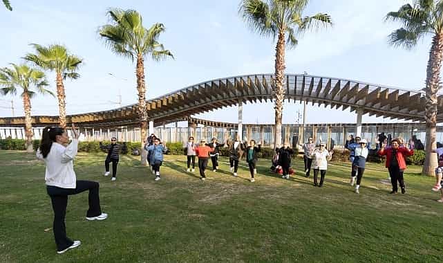 konakta acik havada spor keyfi devam ediyor