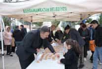 sehitler icin lokma ikram edildi