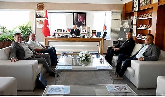 yalcindan baskan topalogluna nezaket ziyareti