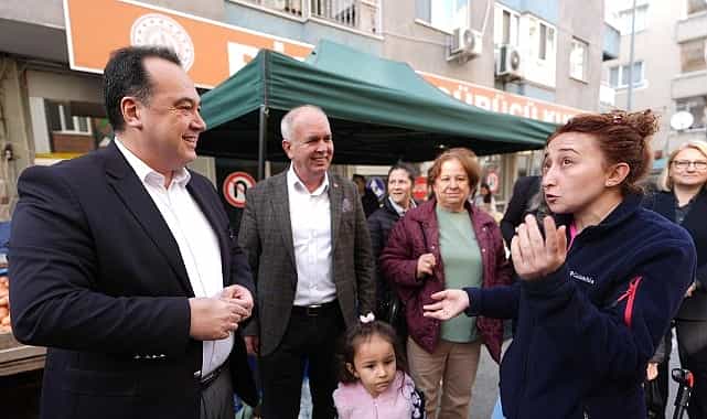 baskan dutlulu karakoy pazarinda esnafi dinledi