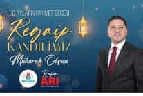 belediye baskanimiz rasim aridan regaip kandili mesaji