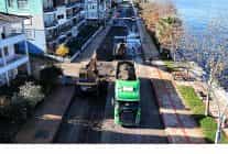 golcuk halidere sahil caddesine kapsamli yenileme