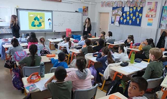 kemer belediyesi okullarda sifir atik egitimi veriyor