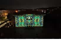 konya buyuksehir tas binanin tarihi siluetinde video mapping gosterisi baslatti