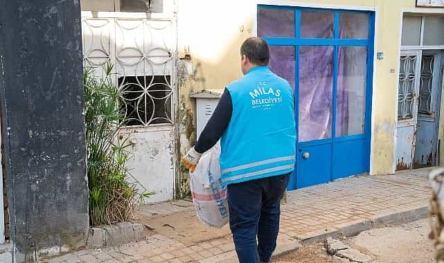 milas belediyesi soguk kis gunlerinde vatandaslarin yaninda