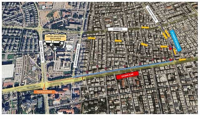 turgut reis caddesi ile falez kavsagi arasi trafige kapatilacak