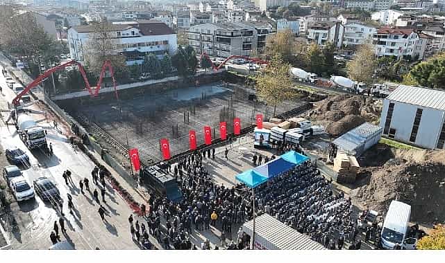 yeni ciftlik ulu camiinin temeli torenle atildi