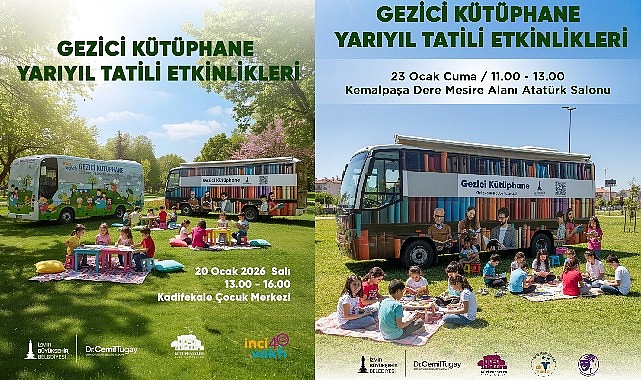 gezici kutuphane tatilde yollara cikiyor