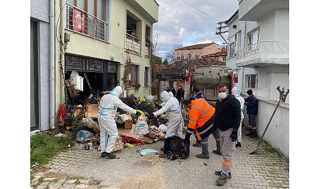 goruklede iki katli cop ev temizlendi